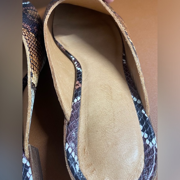 Madewell The  Alicia mule in snake embossed leather size 8 - Picture 11 of 11